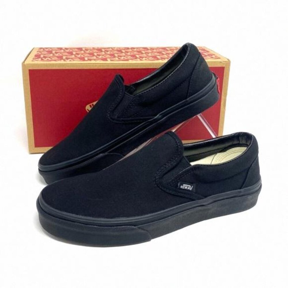 💖MEGA SALE💖Vans Slip On Black Low Top Casual VN000EYEBKA Sneakers Men's Shoes